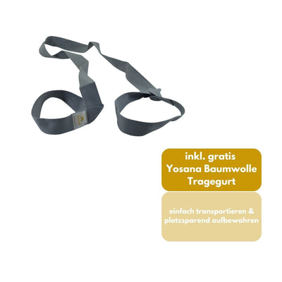 Yogamatte Studioline Ultra-Grip "Grün" inkl. Tragegurt - YOSANA