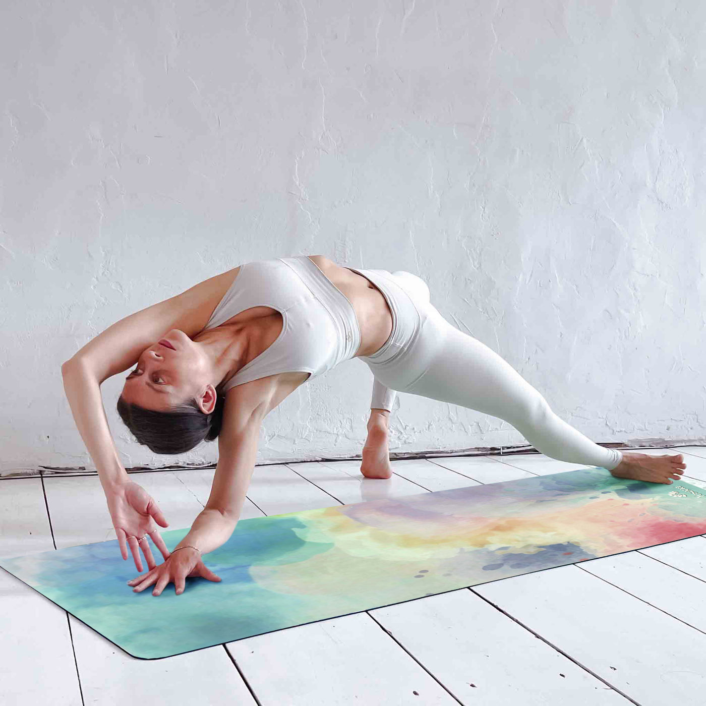 Yogamatte "Colorful Clouds" inkl. Tragegurt - YOSANA