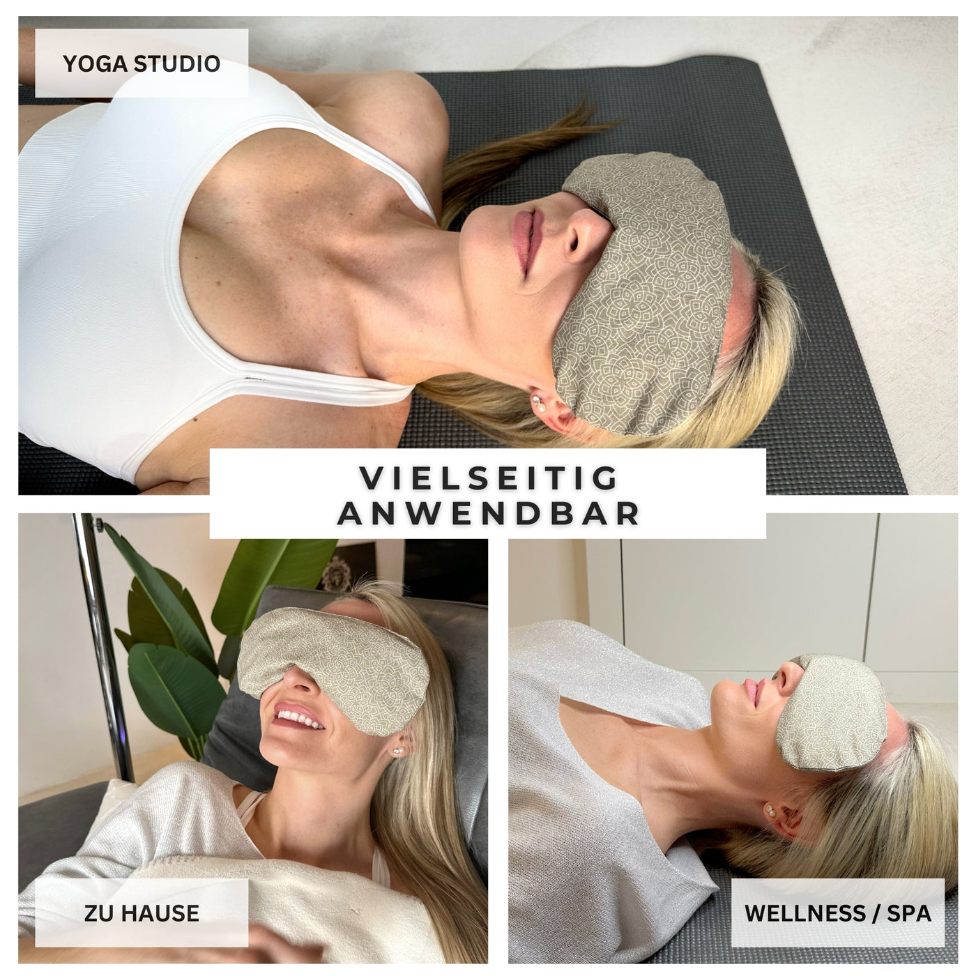 Yoga Augenkissen - Farbe Schiefergrau