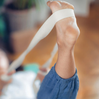 Yogagurt aus Baumwolle, Farbe Violett