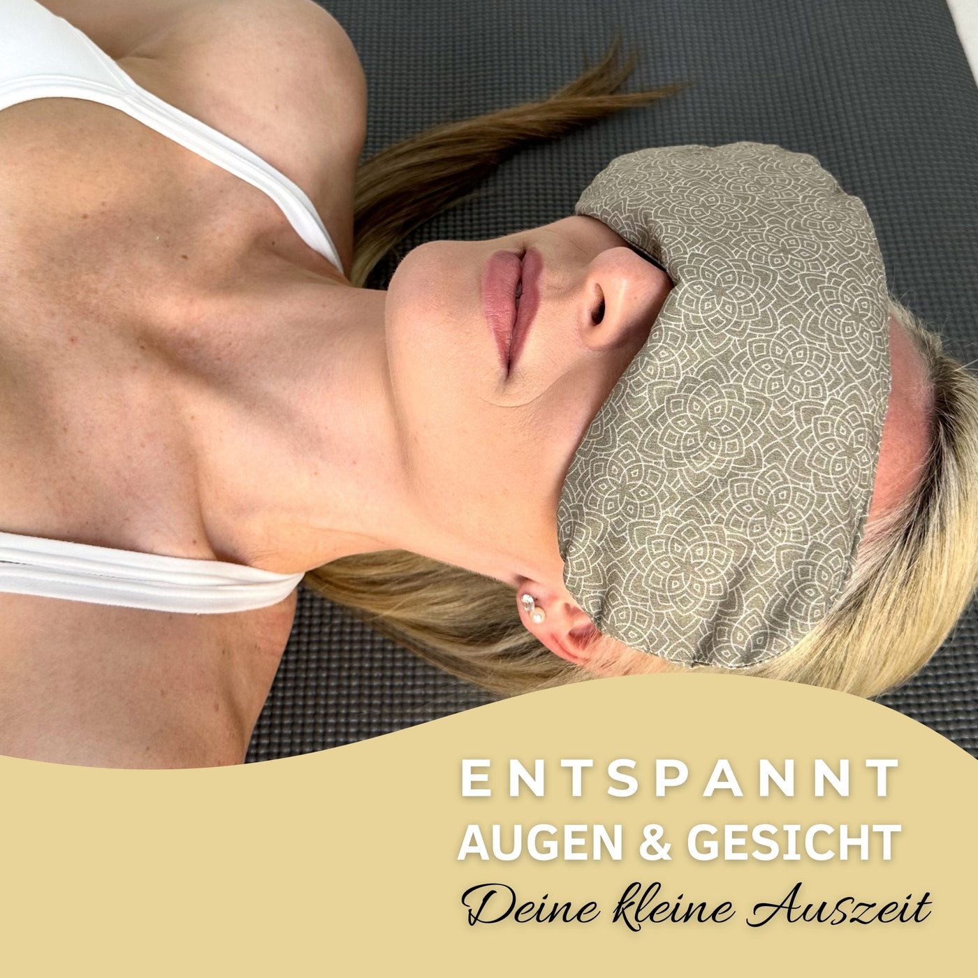 Yoga Augenkissen - Farbe Schiefergrau