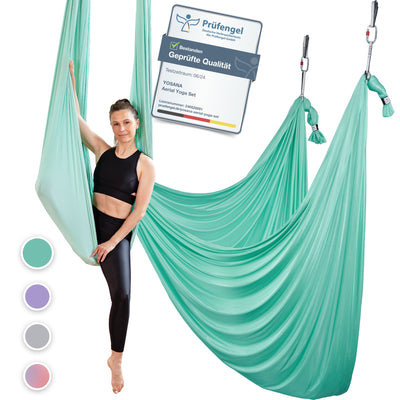 Aerial Yoga Hängematte (6er Pack) - Mintgrün - YOSANA