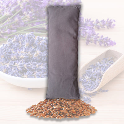 Augenkissen mit Bio-Lavendel Füllung, Farbe Taupe - YOSANA