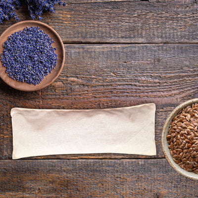 Augenkissen mit Bio-Lavendel Füllung, Farbe Natur - YOSANA