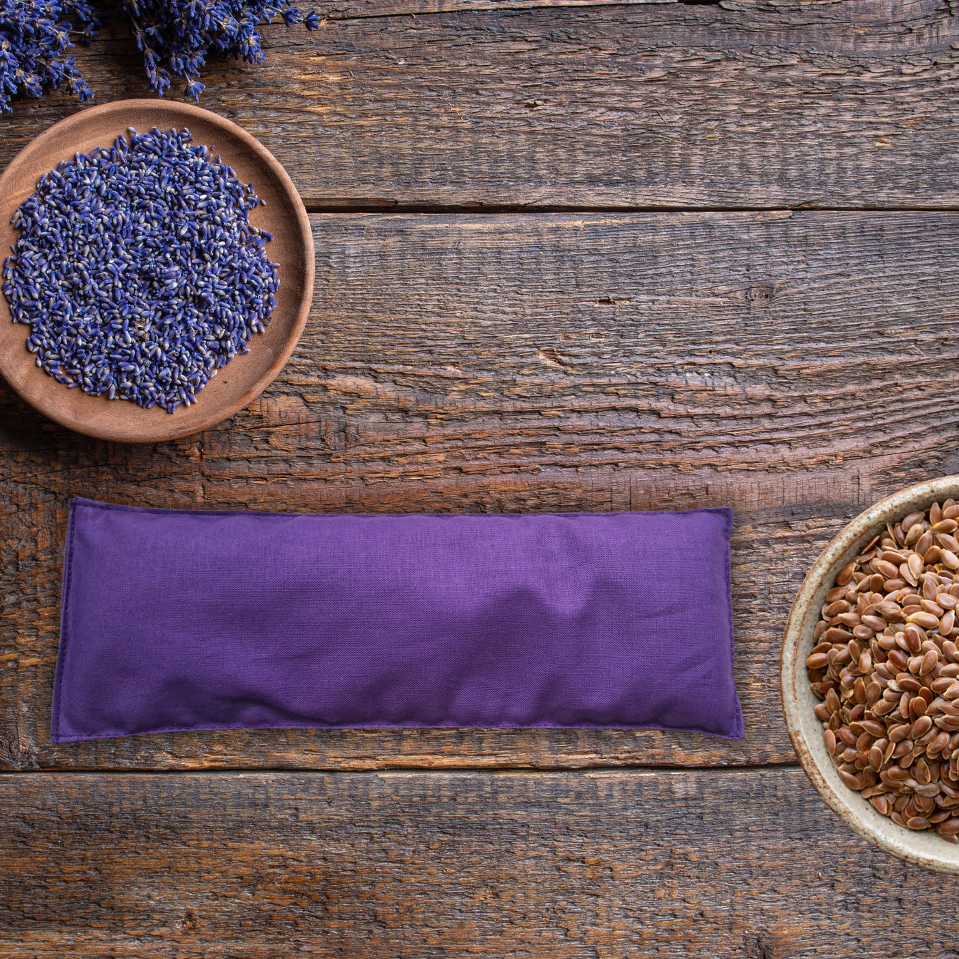 Augenkissen mit Bio-Lavendel Füllung, Farbe Violett - YOSANA