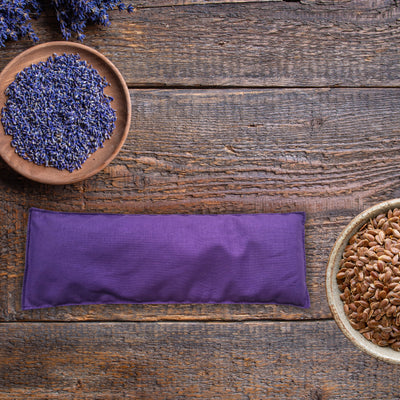 Augenkissen mit Bio-Lavendel Füllung, Farbe Violett - YOSANA