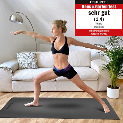 Yoga Aktionsset 4-teilig, Studioline Ultragrip "Grau" - YOSANA