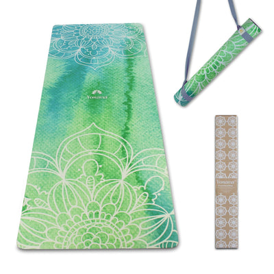 Yogamatte "Indian Spring" inkl. Tragegurt - 183x68x0,4cm - YOSANA