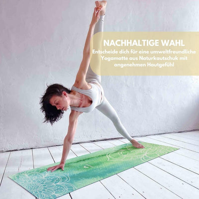Yogamatte "Indian Spring" inkl. Tragegurt - 183x68x0,4cm