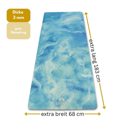 Yogamatte "Blue Ocean" inkl. Tragegurt - YOSANA