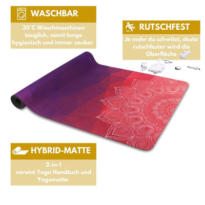 Yoga Aktionsset 4-teilig Premiumline (Indian Sunset) - YOSANA