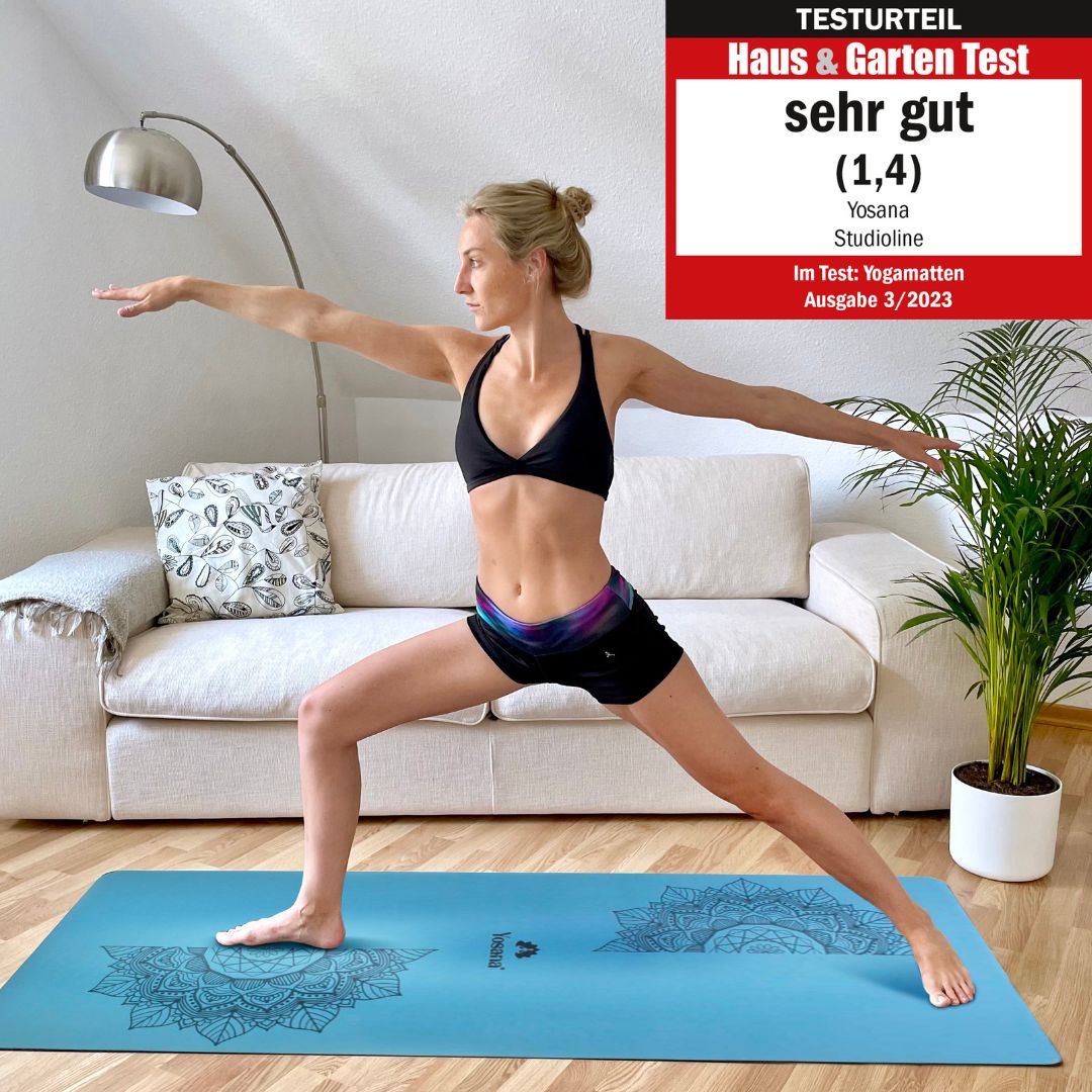 Yoga Aktionsset 4-teilig, Studioline Ultragrip "Hellblau"