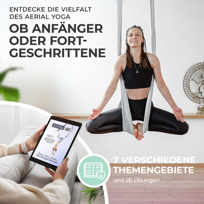Aerial Yoga Tuch Hängematte Set Yogatuch zum Aufhängen Yoga Schaukel Tuchschlaufe