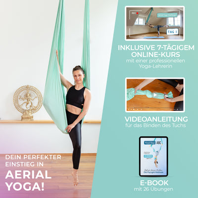 Aerial Yoga Tuch 6er Pack - Mintgrün - YOSANA