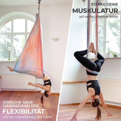Aerial Yoga Tuch Set kaufen Hängematte Set Yogatuch zum Aufhängen Yoga Schaukel Tuchschlaufe
