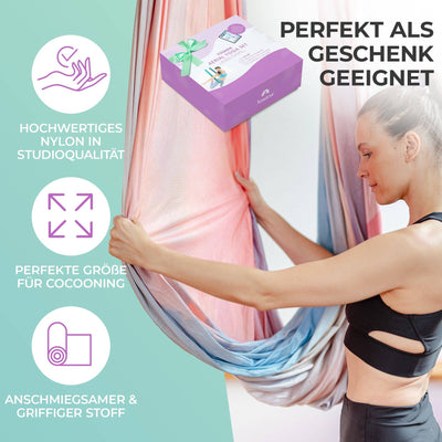 Aerial Yoga Tuch Set kaufen Hängematte Set Yogatuch zum Aufhängen Yoga Schaukel Tuchschlaufe