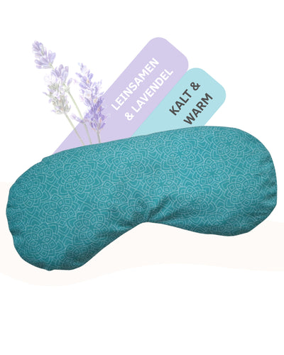 Yoga Augenkissen mit Leinsamen & Lavendel Füllung - Farbe Petrol - YOSANA