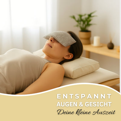 Yoga Augenkissen mit Leinsamen & Lavendel Füllung - Farbe Schiefergrau - YOSANA