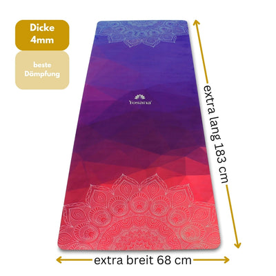 Yoga Aktionsset 4-teilig Premiumline (Indian Sunset) - YOSANA