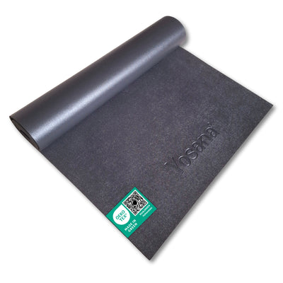 Yogamatte Eco Grip (Studiopack 12+4 Gratis) - Anthrazit - YOSANA