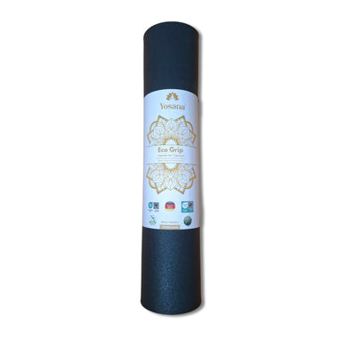 Yogamatte Eco Grip (Studiopack 12+4 Gratis) - Anthrazit - YOSANA