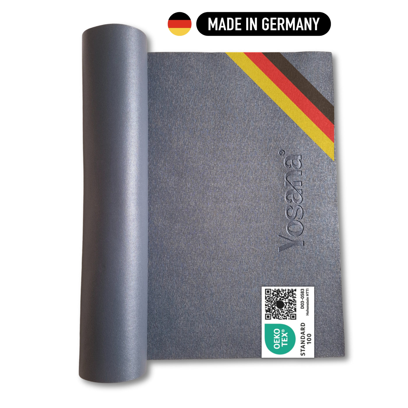 Yogamatte Eco Grip (Studiopack 12+4 Gratis) - Grau - YOSANA