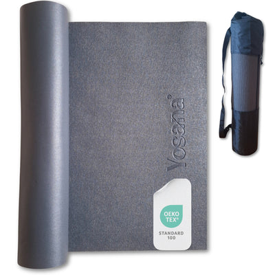 Yogamatte Eco Grip inkl. Tragetasche - Grau