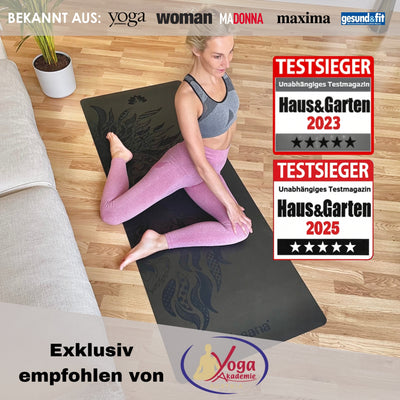 Yoga Aktionsset 4-teilig, Studioline Ultragrip "Löwe Schwarz"
