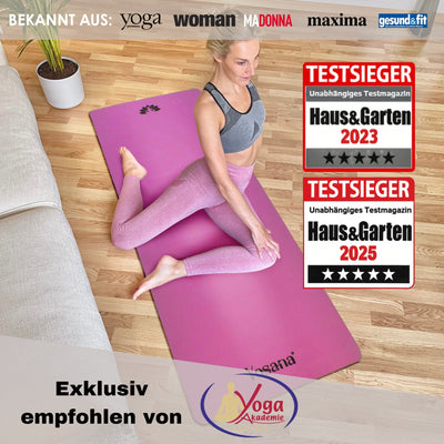 Yogamatte Studioline Ultra-Grip "Flieder" inkl. Tragegurt