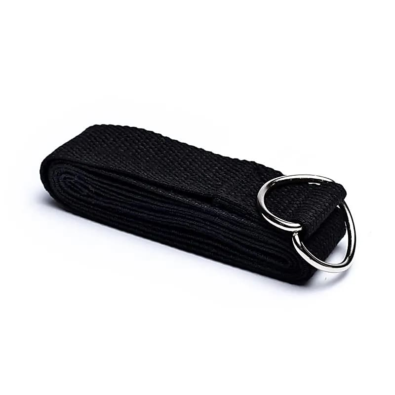 Yogagurt aus Baumwolle, Farbe Schwarz - YOSANA