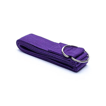 Yogagurt aus Baumwolle, Farbe Violett - YOSANA