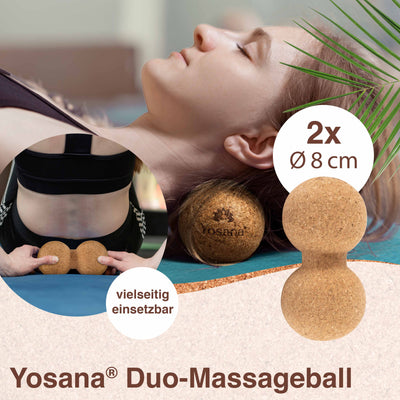 Duo Massage Ball 2x8cm - YOSANA