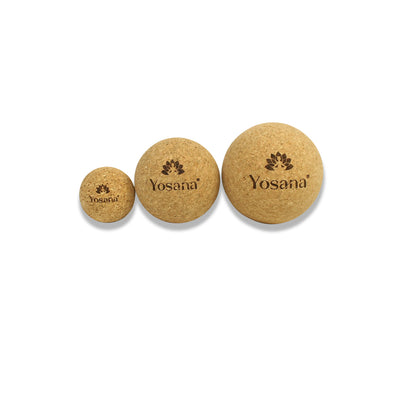 Triggerpunkt Massageball Set (3 Stück), 5cm /  7,5cm  /   9cm - YOSANA