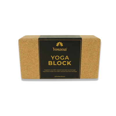 Yoga Kork Block (1 Stück) - YOSANA