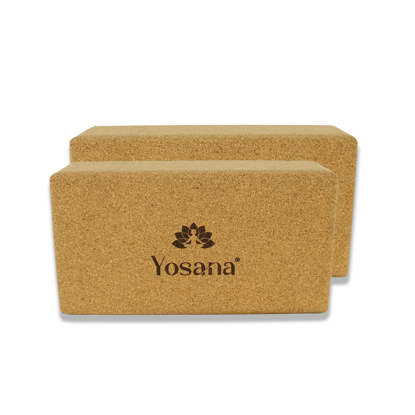 Yoga Kork Block (2 Stück Set) - YOSANA