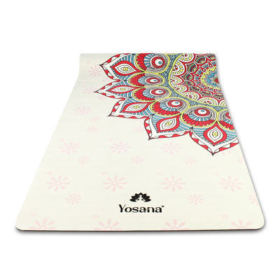 Yogamatte Premiumline "Decorative 235" inkl. Baumwolle Tragegurt - YOSANA