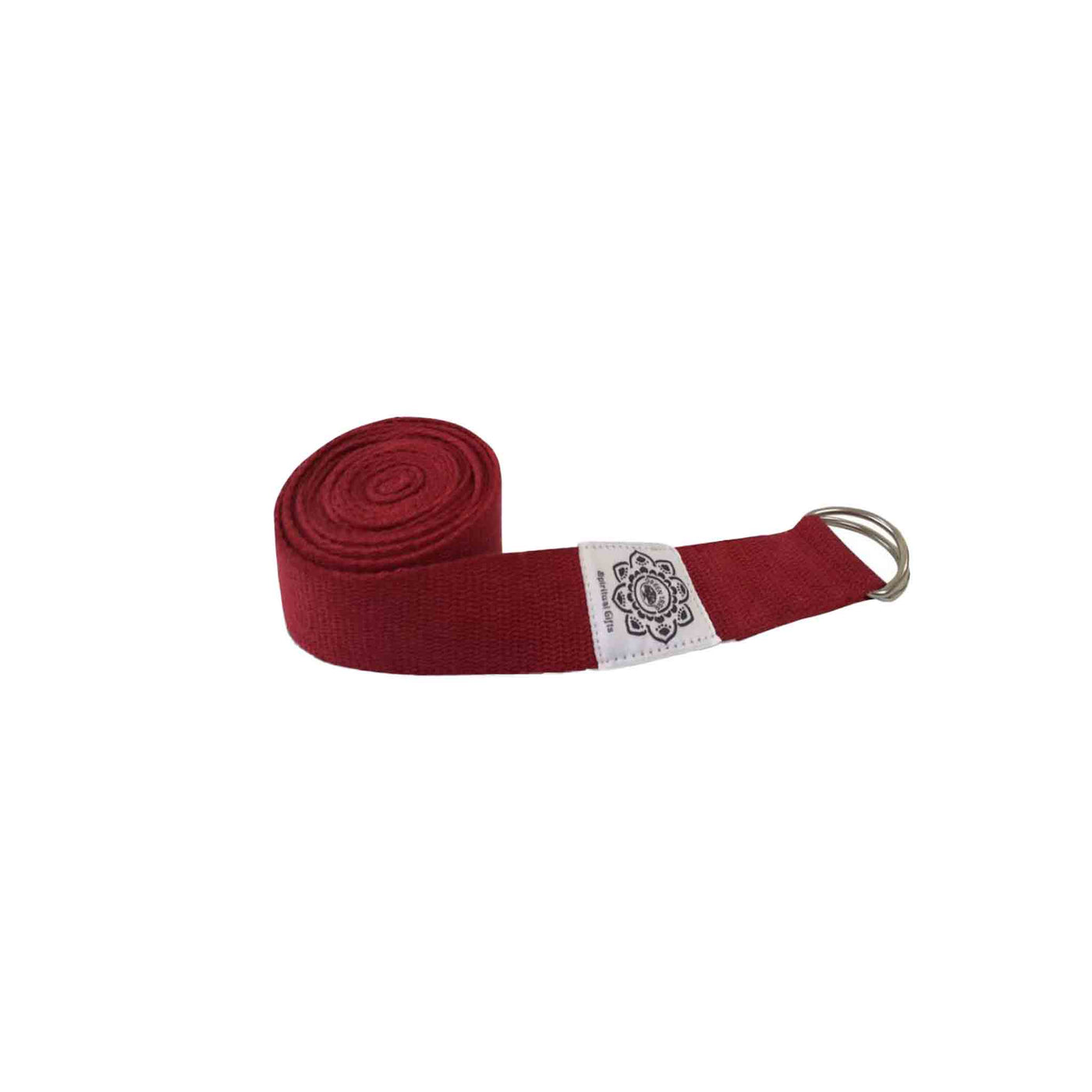 Yoga Dehnungsgurt aus Baumwolle, Farbe Rot - YOSANA